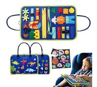 Planche Sensorielle Enfant - Jouets éducatifs en feutre pour enfants, jeux de road trip, développement de la motricité fine, jeu éducatif interactif, activité créative | Pour enfants d'âge préscolaire