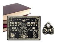 Planche spirituelle en bois - Décorations pour la maison en bois - Jeu de société pour la divination - pour la maison, le séjour Halloween, le rassemblement familial et la fête pour les vacances