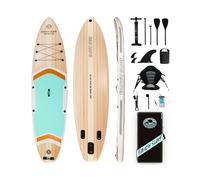 Planche Sup Gonflable 351×89 cm, Charge 200 kg Adulte. Livrée avec Pompe, dérives, Sac à Dos, Accessoires et Pochette téléphone étanche, idéale pour pêche, Yoga et randonnée Aquatique
