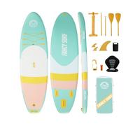 Planche Sup Gonflable 351×89 cm, Charge 200 kg Adulte. Livrée avec Pompe, dérives, Sac à Dos, Accessoires et Pochette téléphone étanche, idéale pour pêche, Yoga et randonnée Aquatique