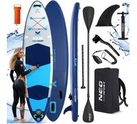 Planche SUP gonflable - JANSHOP - 320x84x15 cm - Pack complet - Pagaie ajustable - Pompe double action