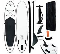 Accessoires de surf vidaXL Ensemble de planches SUP gonflables Noir et blanc