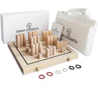 Planche système Pro to Go - Planche familiale pliable & magnétique en bois de hêtre de haute qualité - Parfait pour le coaching systémique, les constellations familiales