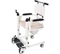 Planche Transfert Fauteuil de transfert élévateur pour patients à domicile, aide à la salle de bain pour personnes âgées handicapées avec siège divisé, chaise percée de chevet avec bassin, d