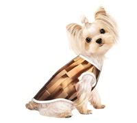 Planche verticale en bois de chêne imprimé pour chien, t-shirt d'été léger pour animal de compagnie, doux, respirant, extensible, pour chats et chiens