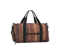 Plancher à Motif de Bois,Sac de Sport bandoulière à Main, Sac de Voyage Grande capacité pour Femmes et Hommes