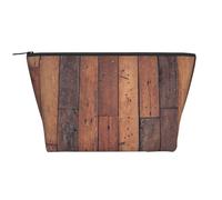 Plancher à Motif en Bois, Trousse de Toilette Trousse de Maquillage Sac à cosmétiques Trousse de Toilette de Voyage Portable