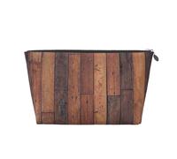 Plancher à Motif en Bois, Trousse de Toilette Trousse de Maquillage Sac à cosmétiques Trousse de Toilette de Voyage Portable