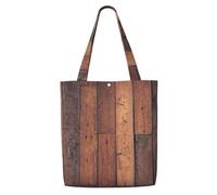 Plancher à motifs en bois，Sacs d'épicerie réutilisables, sacs fourre-tout de grande capacité, sac à bandoulière en toile