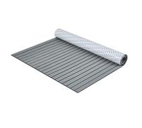 Plancher de bateau VEVOR, pont de bateau en mousse EVA, 2400 x 1160 x 6 mm, revêtement de sol antidérapant et autocollant, 27840 cm² grand tapis de mer pour bateaux, yachts, pontons, ponts de kayak