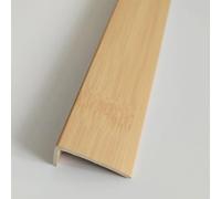 Plancher en Bois en Forme De L Edgig Strips Bande De Seuil De Porte, Garniture De Marche D’escalier 35.4ich / 90cm Bûche, PVC Bois Grai Fiish, I, 2x1cm/0.78x0.39inch