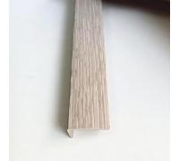 Plancher en Bois en Forme De L Edgig Strips Bande De Seuil De Porte, Garniture De Marche D’escalier 35.4ich / 90cm Bûche, PVC Bois Grai Fiish, O, 2x1cm/0.78x0.39inch