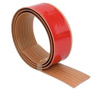 Plancher flexible en PVC pour bande de transition des bords pour moquette, bois dur et sol en caoutchouc - 1 m de long, 4 cm ou 5 cm de large, joint de bas de porte et garniture de rampe (grain de