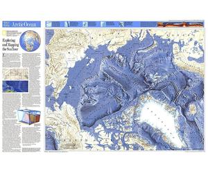Planchers de l'océan mondial 1990, carte de l'océan Arctique