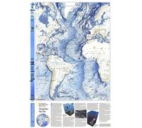 Planchers de l'océan mondial 1990, carte de l'océan Atlantique