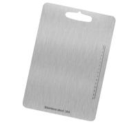 Planches à découper en acier inoxydable - Planche à découper de cuisine - Planche à découper double face avec échelle claire - Passe au lave-vaisselle - Avec poignée pour pétrir la pâte à gâteau, le