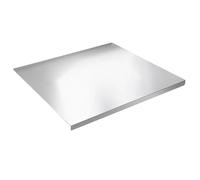 Planches à découper en acier inoxydable pour la cuisine - Qualité alimentaire - Plateau à découper antidérapant - En acier inoxydable - Pour cuisine, camping, randonnée, viande, fromage,