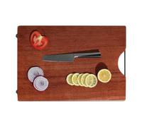 Planches à découper en bois pour la cuisine pratiques, multifonctionnelles | Planche à découper à fruits réversible en bois dur écologique pour cuisine camping