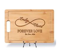 Planches à découper gravées sur mesure - Cadeau de cuisine personnalisé pour les couples, mariage, pendaison de crémaillère, fête des mères, papa