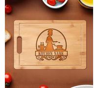 Planches à découper personnalisées - Bloc de charcuterie de cuisine personnalisé pour pendaison de crémaillère, fête des mères, Noël, cadeau pour maman, grand-mère, épouse, belle-mère ou elle