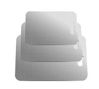 Planches à Découper pour Cuisine,3 Pièces En Acier Inoxydable Honeycomb Pour Cuisine - Planches à Découper en Métal à Découpe Sûre - Pour Viande Fruits Légumes Fromage Maison Restaurant Barbecue