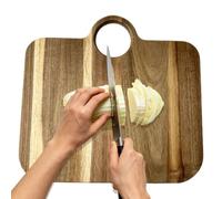 Planches À Découper Pour Cuisine - Plat de Service Anti-Dérapant Présentoir - Planche en Bois pour Couper Fromage - pour Apéro Maison BBQ Restaurant Viande Légumes Fruits Charcuterie Préparation Repas