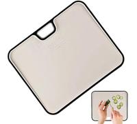 Planches à découper pour la cuisine - Double face avec poignée et bac de récupération - Planches à découper lavables au lave-vaisselle comme accessoires de cuisine - Pour couper, servir et préparer du