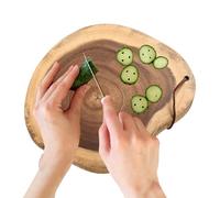 Planches À Découper Pour La Cuisine,Plateau à forme irrégulière | Planche de Cuisine Double Face en Cercle Irrégulier, Épaisseur 2.5 cm | Pour, Fruits, Charcuterie, Service, Préparation