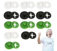 Planches à dossards pour Coureurs, Clips pour dossards de Course - Clips pour dossard de Course Porte-dossard de Équipement de,Clips à bavette, Porte-Bavoir de, Accessoires de Cou