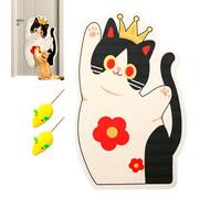 Planches à gratter pour chats d'intérieur, surface à gratter verticale autocollante, construction stable, protection murale, protection murale, jouet pour l'intérieur