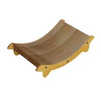 Planches à griffer pour chat - Tapis à gratter et lit pour chaton - Jouet interactif comme protection de meubles pour canapé, porte, tapis avec fonction d'occupation contre l'ennui chez les chatons et