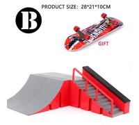 Planches à roulettes à doigts,ensemble de pièces de rampe de patin,jouet de vélo,entraînement des doigts,Sport,jouets de touche,jouet de rampe de parc de Skate pour enfants - Type B