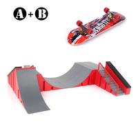 Planches à roulettes à doigts,ensemble de pièces de rampe de patin,jouet de vélo,entraînement des doigts,Sport,jouets de touche,jouet de rampe de parc de Skate pour enfants - Type A and B