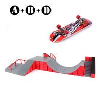 Planches à roulettes à doigts,ensemble de pièces de rampe de patin,jouet de vélo,entraînement des doigts,Sport,jouets de touche,jouet de rampe de parc de Skate pour enfants - Type A and B and D