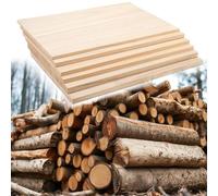 planches Blocs en bois brut, Lot de 6 planches rectangulaires en bois paulownia brut, d'une épaisseur 1,25 à 2 cm, for projets bricolage(100x15 cm,1.5 cm)