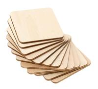 Planches Carrées De 12 Pièces, Pièces De Bois Coupées, Planches Géométriques, Planches Découpées Au Laser, Artisanat En Bois