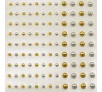 Planches de 108 demi perles adhésives de Vaessen Creative