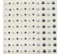 Planches de 108 demi perles adhésives de Vaessen Creative