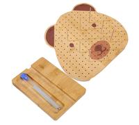 Planches de blocage pour tricot - Outil d'artisanat en forme d'ours en bois - Planches de blocage pour crochet, tricoteurs, mères, épouses, artistes en fibre, débutants, professionnels, enseignants