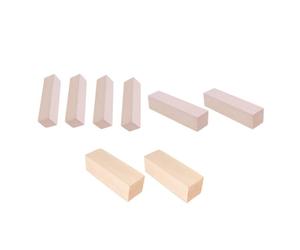 Planches de Bois Non Finies à Graver 8 Pièces pour Bricolage