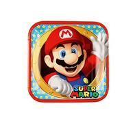 planches de fête Super Mario 23 x 23 cm 8 pièces