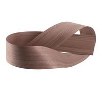 Planches de placage bois avec dos adhésif, 250 cm x 15 cm noyer véritable grain droit, rouleau flexible pré-encollé à chaud pour chants de meubles et portes d'armoires
