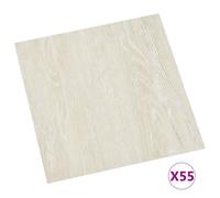 Vloerplanken zelfklevend 55 st 5,11 mÂ² PVC crÃme324659