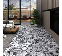 Planches De Plancher Pvc 5,02 M² 2 Mm Autoadhésif Motif De Gris Gris