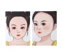Planches de pratique de peinture de visage pour enfants, réutilisables et lavables, modèle d'exercice de peinture au format A4 pour la pratique du maquillage des enfants avec des