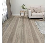 Planches de sol PVC couleur bois 5,11 m² 55 pcs auto-adhésives pour rénovation intérieure parquet stratifié lino carrelage isolation acoustique thermique