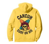 Planches de surf croisées Cancun Vintage Skull Beach Adventure Sweat à Capuche