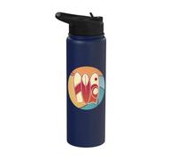 Planches de surf océan plage vagues été surf aventure eau Stainless Steel Insulated Water Bottle