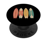 Planches de Surf Vintage Amusantes et rétro Tropicales PopSockets PopGrip Adhésif