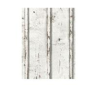 Planches en bois rustique Papier peint blanc